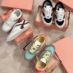 Chaussures décontractées classiques coréennes de <span class=keywords><strong>luxe</strong></span> pour femmes, à lacets, style Forrest Gump, en caoutchouc et maille, tendance mode été toutes saisons, vente en gros - Product Image 3