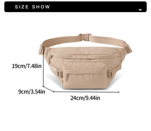 กระเป๋าคาดอกแบบสะพายข้างกันน้ำสำหรับทุกเพศ ทำจากไนลอน ขนาดใหญ่ จุของได้เยอะ มีซิปปิด สายปรับได้ ขายส่ง - Product Image 5