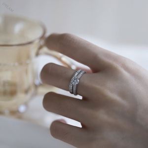 Anillos de Compromiso Vintage Dylam, Plata Auténtica, Sencillos y Elegantes, la Mejor Forma de Comprar un Anillo, Anillo de Boda con Circonita, Moissanita Sencilla - Product Image 3