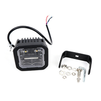Nouvelle lampe de travail LED P8 40W jaune + DRL IP68 3 pouces, éclairage externe pour porte-bagages, feux antibrouillard et calandre