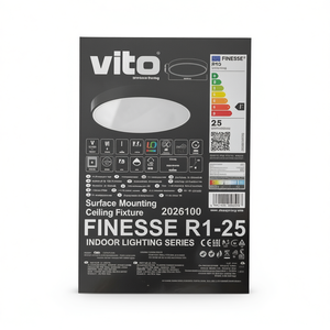 Round LED <b>Ceiling</b> <b>Light</b> 25W 2000lm 3CCT Black DIP Switch Selectable - Product Image 3