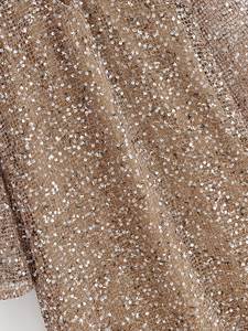 Abbigliamento donna MYST & ZA 2025 estate nuova moda elegante <span class=keywords><strong>abito</strong></span> <span class=keywords><strong>Midi</strong></span> con scollo a V a maniche lunghe 3618862 - Product Image 5