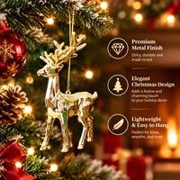 Décoration de Noël suspendue en or, écologique et durable, dernier design, décoration d'intérieur, haute qualité, directement de l'usine