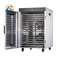 Groothandel Roestvrij Staal Enkele Zone 20 Laag Elektrische Voedsel Dehydrator Commerciële Fruit En Vlees Droger Vlees Jerky Dehydrator