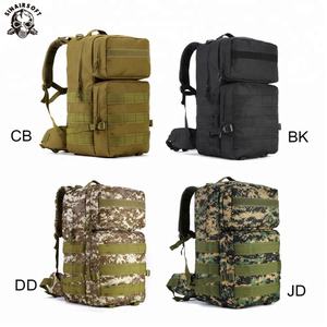 Sac à dos tactique Molle 55L pour sports de plein air, noir, imperméable, sac d'assaut en nylon, sac à dos de randonnée - Product Image 5