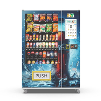 Distributeur automatique de snacks et de boissons en métal personnalisé avec SDK, distributeur de snacks populaire avec lecteur de carte