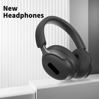 Casque sans fil supra-auriculaire AKZ couleur macaron 2024 avec annulation active du bruit (ANC), son Hi-Fi, design étanche