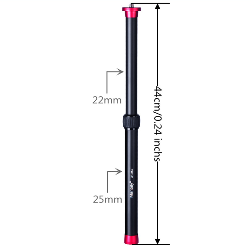 Manbily LR-252 Кардана Удочка из алюминиевого сплава с 1/4 3/8 винт для смартфона Gimbal стабилизатор Zhiyun Smooth 4 OSMO