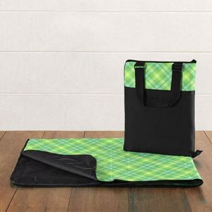 Outdoor With Zipper Tote <b>Bag</b>, Waterproof <b>Foldable</b> Picnic Mat <b>Beach</b> Blanket Adjustable Strap - Product Image 2