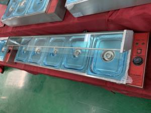 Bain-marie professionnel en acier inoxydable à 4 plateaux, haute performance, facile à utiliser, avec thermostat, pour la restauration - Product Image 2