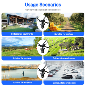 Cámara Solar Inalámbrica 4G/LTE con 3 Lentes y 3 Pantallas, Seguimiento Automático <span class=keywords><strong>de</strong></span> 360° ° Alarma con Sirena y Batería V380 Pro CCTV para Exteriores - Product Image 6