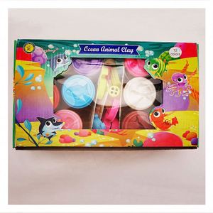 TOYSRUNNER Great Service 12 Piece Kids Natural Play Dough <b>Set</b> Clear Plastic Containers Color Tools Custom Bouncing Play Dough - Product Image 5