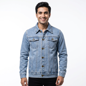 2026 Factory Wholesale Custom High Quality <b>Men</b> retro motorcycle Denim <b>Jackets</b> Manufacturer For Motorbike Clothing - Product Image 1
