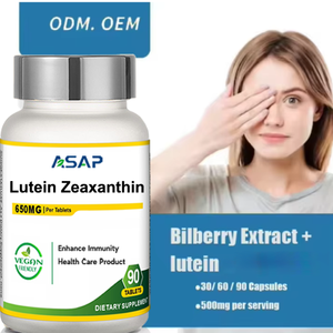 Cuidado de los ojos Salud Vitaminas Luteína Zeaxantina Tabletas Suplemento Luteína Zeaxantina Tabletas - Product Image 2