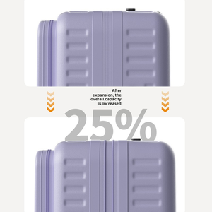 Hoge kwaliteit voorzien van openbaaringsmechanisme PC-materiaal spinner wielen handige deksel <span class=keywords><strong>trolley</strong></span> duurzame koffer TSA-slot uitbreidbare laag bagage - Product Image 6