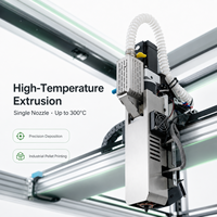 Impresora 3D Industrial de Gran Formato para Pellets, Nueva, Volumen de Construcción 1200x1200x1200mm, Estructura Cerrada, USB, Extrusor Dual, Cama Calefactada