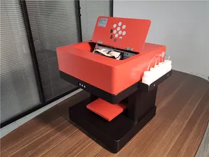 Mesin Cetak Inkjet Warna-warni Otomatis 2021 Mesin Pencetak Kopi Kue Makanan 3D dengan Sertifikat CE Toko Percetakan Digital