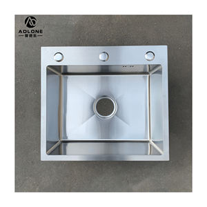 55*<span class=keywords><strong>45</strong></span> <span class=keywords><strong>CM</strong></span> cuisine fait à la main en acier inoxydable Nano noir brossé évier à bol unique évier de cuisine avec égouttoir - Product Image 3