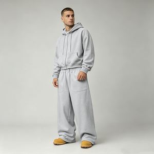 Pantalons de jogging pour hommes en coton French Terry personnalisés, avec cordon de serrage, style décontracté - Product Image 6