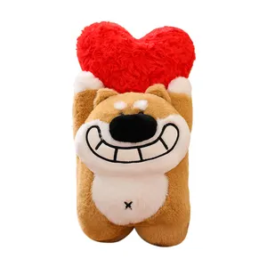 New Design Valentine's Day Gift Dog Plush Dog Toys With Heart