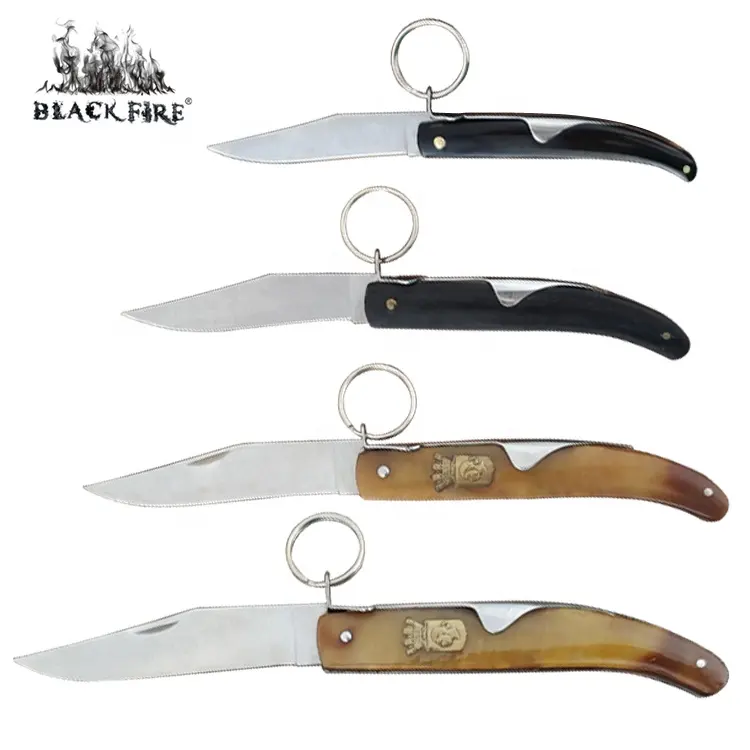 Okapi Knife with key ring in full Sizes Collection and accepting Customized Handle Materials