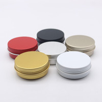 10ml 15ml 30ml 50ml 60ml 100ml or en aluminium pot petit métal boîte de conserve contenant baume pour les lèvres