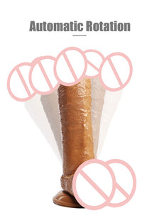 Elektrische Seksspeeltjes Realistisch Volwassen Product Met Zuignap Simulatie <span class=keywords><strong>Penis</strong></span> Roterende Grote Vrouwen Dildo Vibrator - Product Image 4