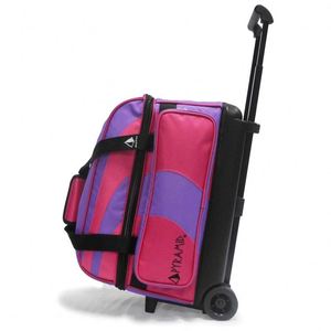 Sac de transport pour balles de bowling BSCI, 2 balles, avec roulettes, compartiment rembourré pour 2 balles, espace pour chaussures - Product Image 4