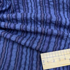 Tissu en coton froissé rayé 80 g/m² prérétréci, prêt à l'emploi, 50 pouces, sans repassage - Product Image 3