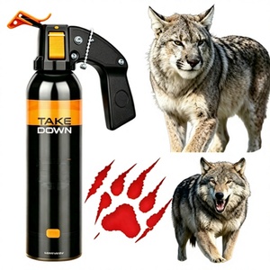 Aérosol anti-agression MagiUSA 500ml avec étui de transport, aluminium noir, outil de sécurité pour activités de plein air - Product Image 1
