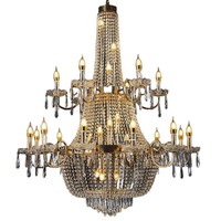 Nouvelles lumières décoratives de scène de lustre de mariage de galvanoplastie de fer pour la disposition de lieu d'hôtel et les accessoires de mariage