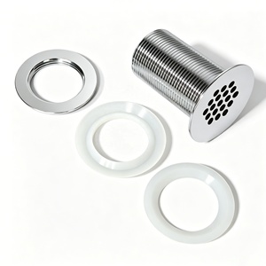 <span class=keywords><strong>Grille</strong></span> de vidange à ouverture constante, passoire de lavabo sans fente en laiton massif de qualité commerciale pour éviers publics - Product Image 2