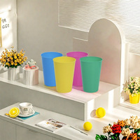Vente directe d'usine, gobelet en plastique à large ouverture, personnalisable, écologique, inodore, durable, de qualité alimentaire, pour boissons