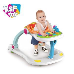 4 in 1 multifunction cartoon lion musical toy folding learning <span class=keywords><strong>walking</strong></span> chair rolling baby walkers - Product Image 1