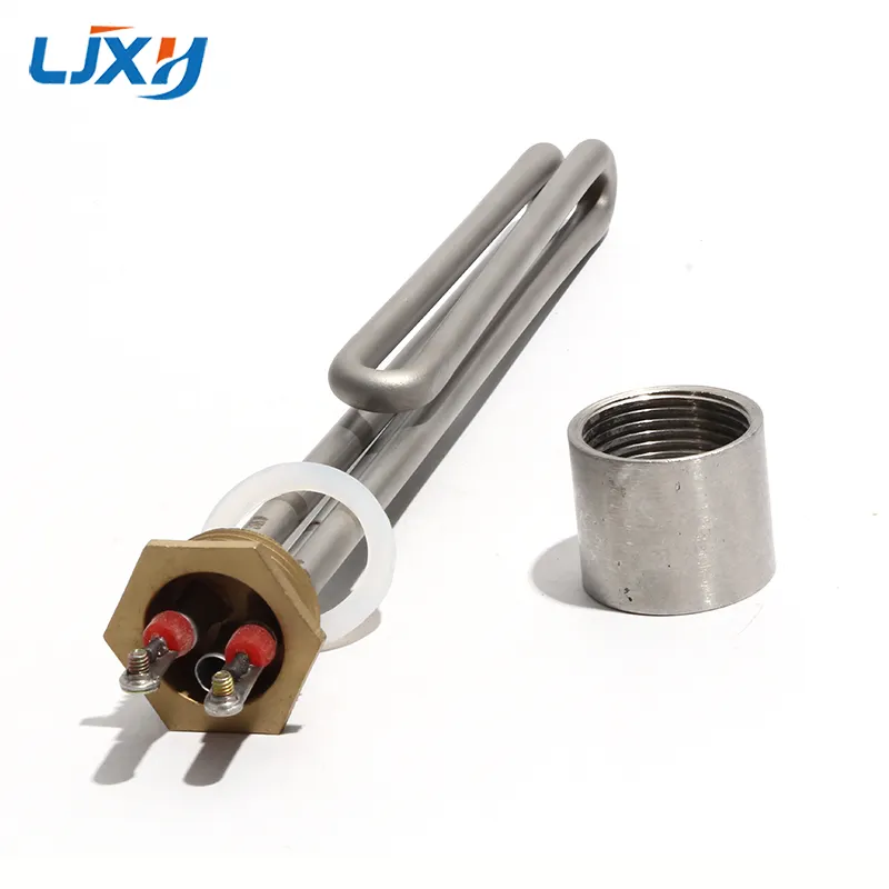 LJXH DN25/1inch Copper Threaded Solar Water Heating Element Tube With Probe Hole 1" BSP Thread 1KW/2KW/3KW/4KW