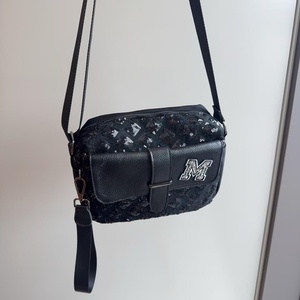 Women's Genuine Leather Crossbody <b>Bag</b> With Letter M Sequin Pattern Designer for Men Shoulder Messenger <b>Bags</b> Sequin <b>camera</b> <b>bags</b> - Product Image 4