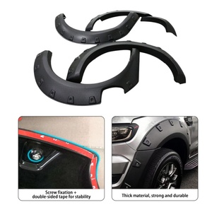 Hot Sale Car Exterior Accessories Fender Flares ABS <b>Plastic</b> Black Slim Style <b>Wheel</b> Arch Fender for - Product Image 2