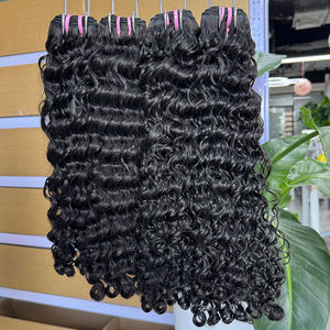 Paquetes de cabello camboyano birmano Popular rizado onda profunda onda de agua suelta 10 "-30" Color Natural cabello humano - Product Image 3