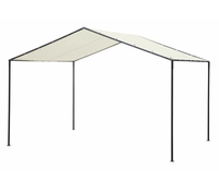 Abri de voiture 3,5x4m - Tente de protection extérieure en polyester imperméable pour jardin et véhicule