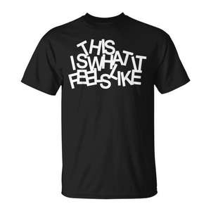Camiseta con estampado de "This Is What It Feels Like Gracie", color negro, para adultos, unisex, promocional - Product Image 2