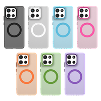 Coque de téléphone magnétique souple et fine, finition mate anti-traces de doigts, protection d'écran et de lentille surélevée pour Motorola G56/Edge 60 Pro