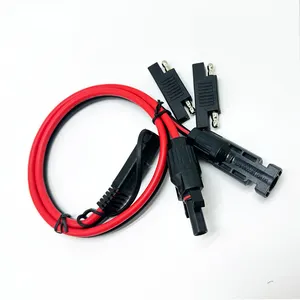 UL2468 SAE XT60 Battery Adapter 10AWG 60CM Waterproof Solar Cable Connector PA66 Copper Single Phase Nickel IP68 Solar Panels