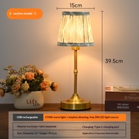 Lampe de table LED à lumière chaude, style nordique simple, pour salon, chambre à coucher, en tissu et métal, lumière d'ambiance, éclairage décoratif