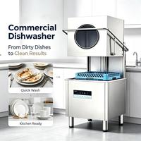 Lavavajillas Comerciales de Acero Inoxidable, Lavavajillas Inteligentes Portátiles y Automáticos para Restaurantes y Servicios de Catering