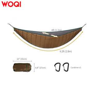 Saco de dormir tipo hamaca Woqi, color marrón, nailon 800g, ligero, híbrido, transpirable, para camping, senderismo, viajes, playa, jardín. - Product Image 5