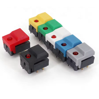 Interrupteur tactile carré momentané SPDT à 6 broches PB86-A1 avec LED pour le contrôle des équipements de scène