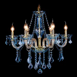 Modern crystal chandelier Nordic decoration home lighting clothing store club fashion blue luster crystal pendant lamp