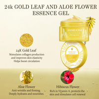 Gel anti-rides, anti-âge, éclaircissant et raffermissant à l'or 24 carats et à l'aloe vera, formule végétalienne à marque privée OEM