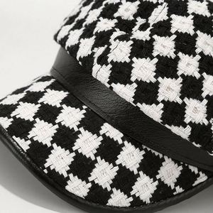 Boina de Cuadros Vintage Otoñal para Mujer, Estilo Francés, Gorra de Pintor de 8 Paneles, Gorra Newsboy para Mujer - Product Image 5