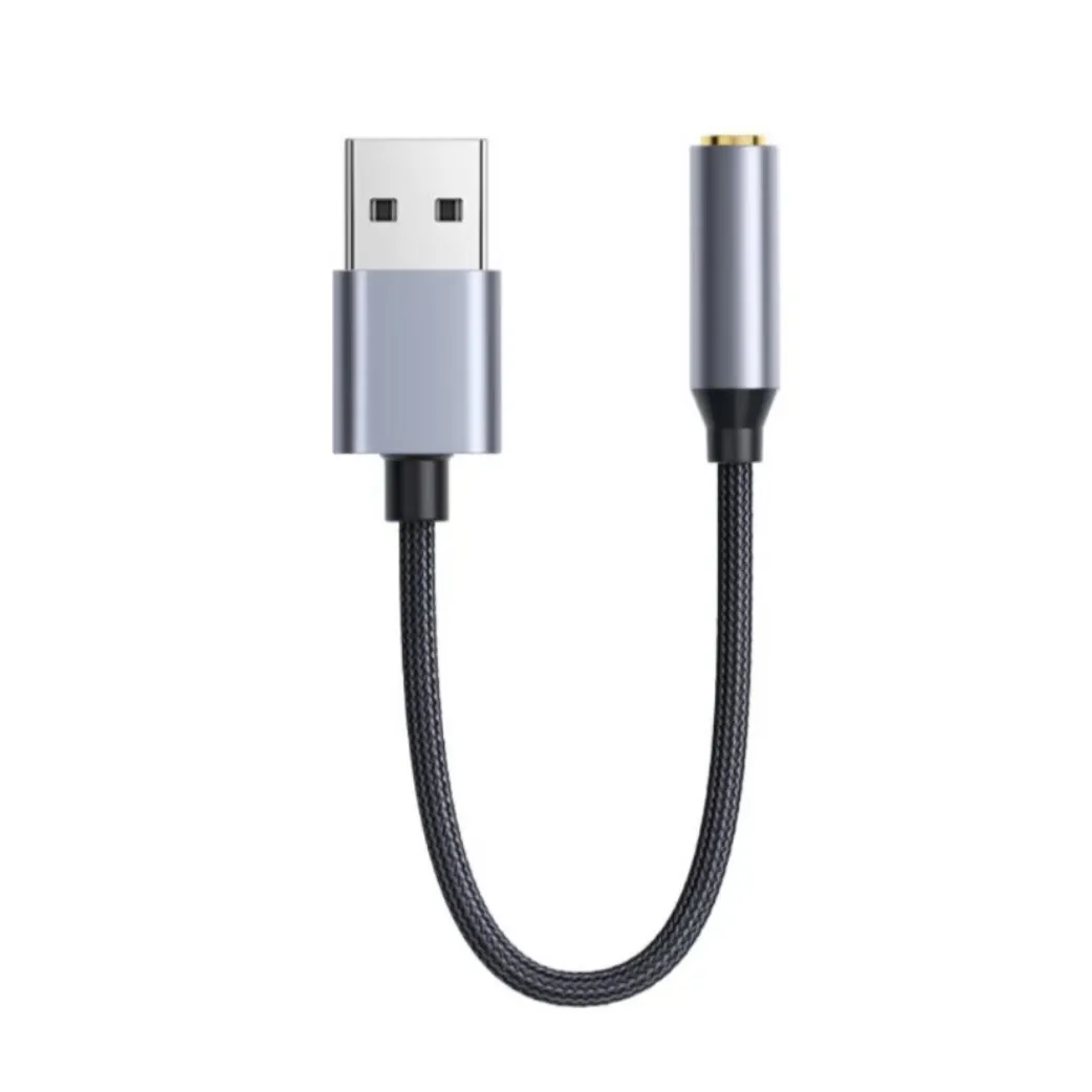 USB-Kopfhörer adapter Plug & Play USB auf 3,5mm externe PC-Computer-Soundkarte